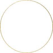 Gold circle geometric frame